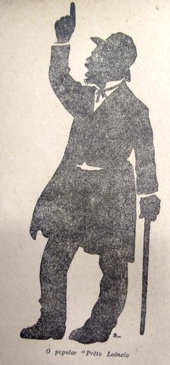 Ilustração do popular "Preto Leôncio"