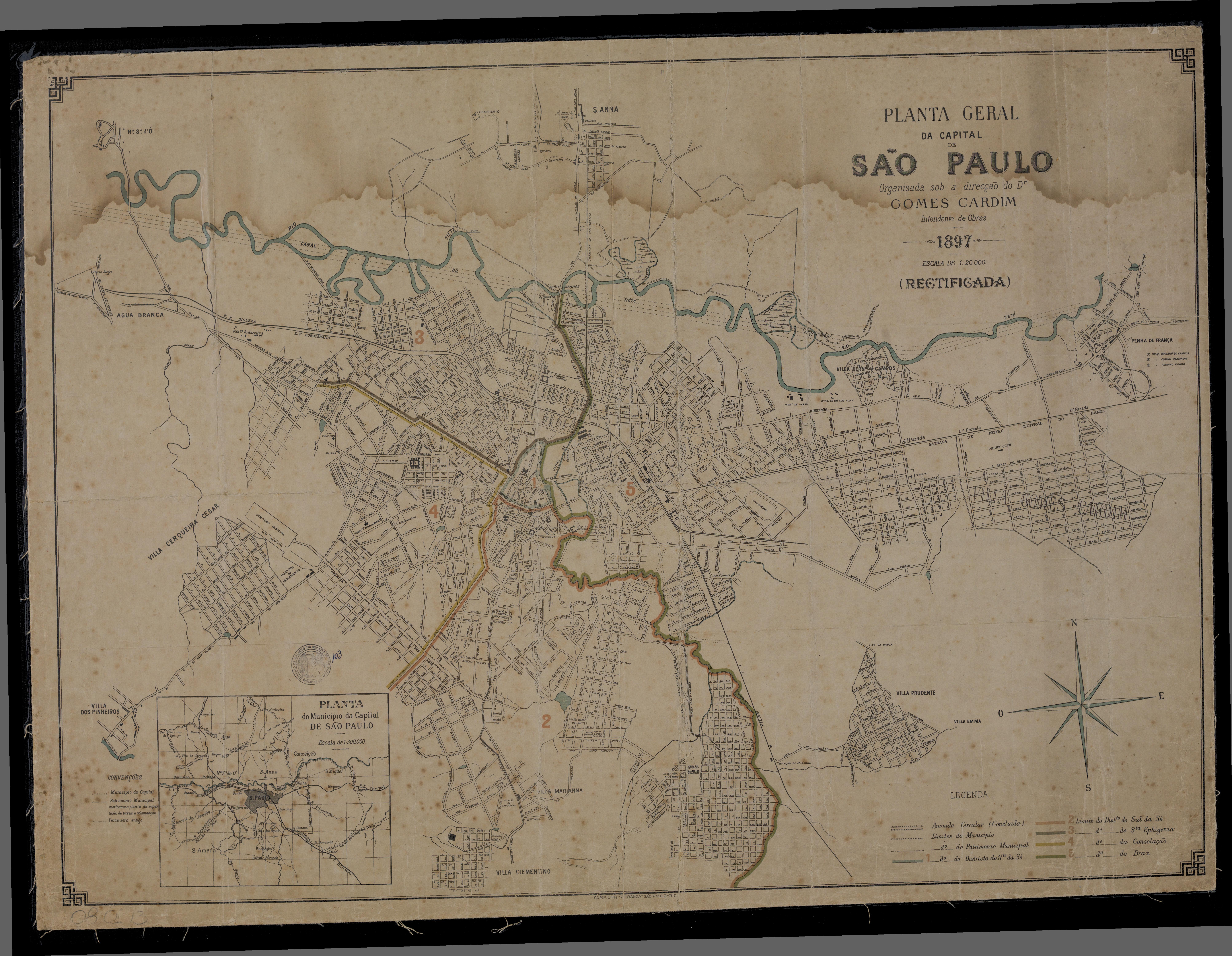 Planta Geral da Capital de São Paulo (rectificada)