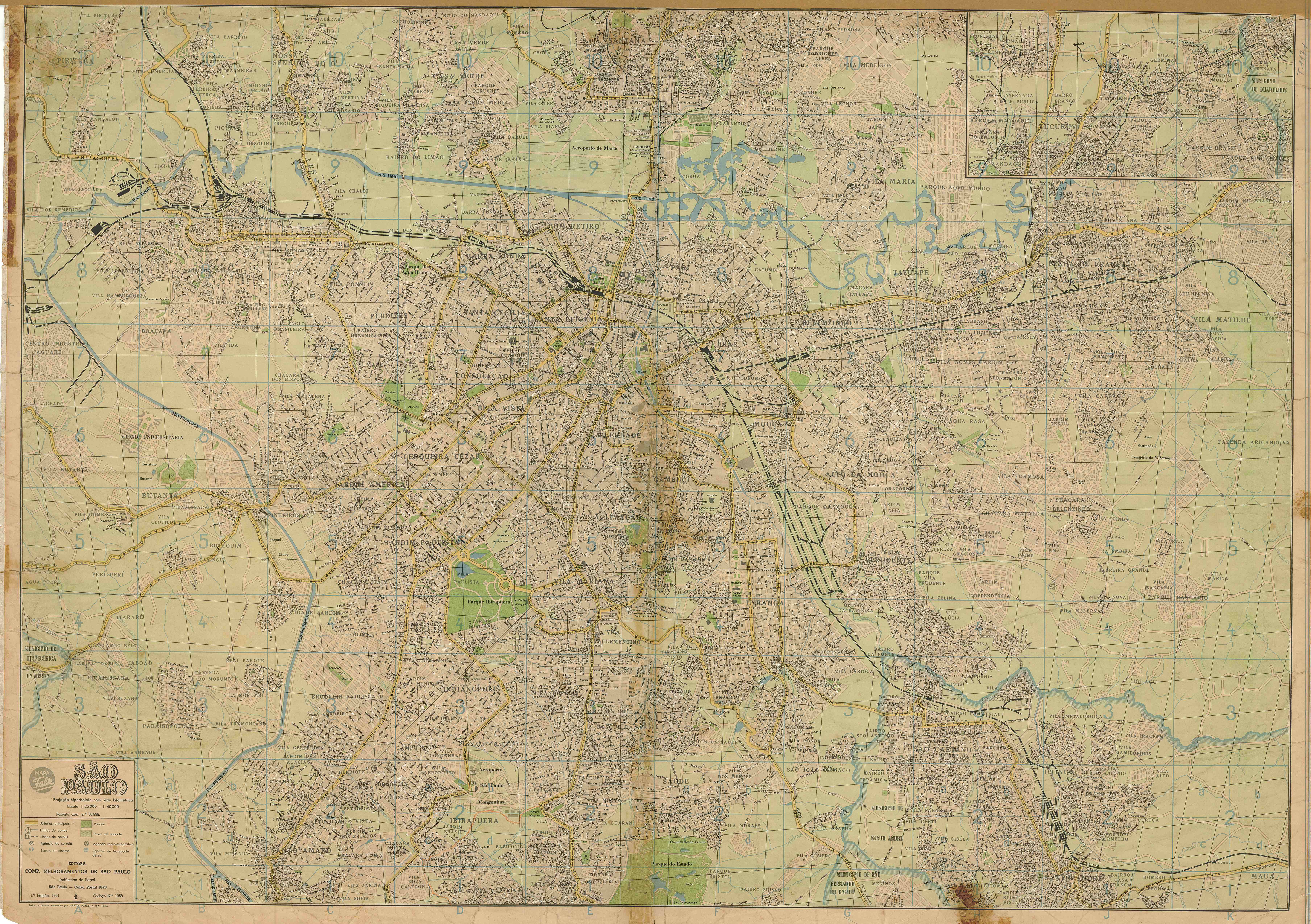 Mapa Falk São Paulo