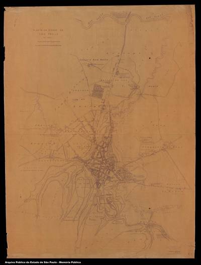 Planta da Cidade de São Paulo em 1850