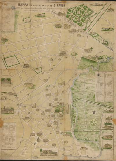 Mappa da Capital da Província de S. Paulo (versão alternativa)